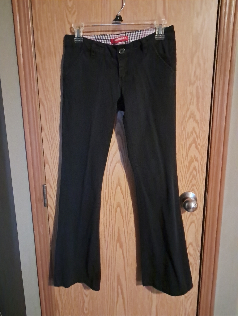Ladies Union Bay Low Rise Cotton Twill Bootcut Pants Sz. 3 With Beltloops